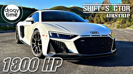 Audi R8 Twin Turbo with 1,300 hp challenges Dodge Demon 170