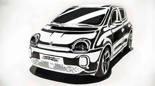 Renault transforma o Twingo E-Tech Electric numa ilusão de ótica sobre rodas