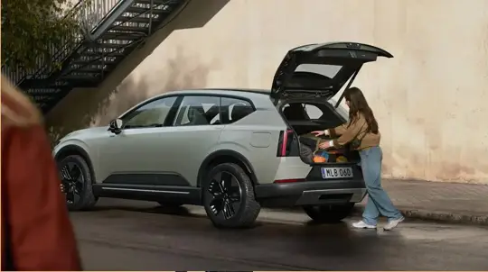 Cinto de segurança multiadaptativo do Volvo EX60: segurança personalizada