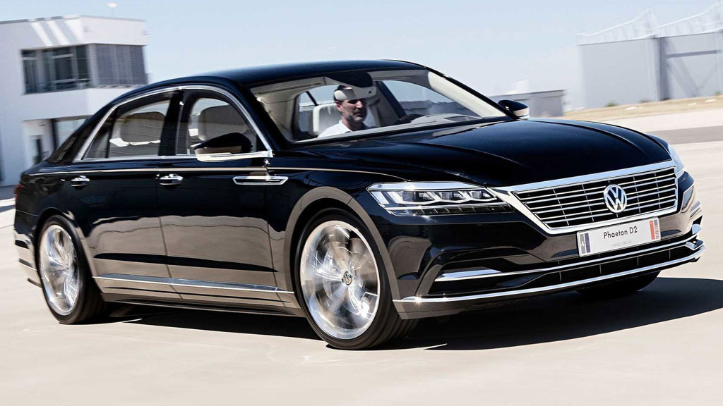 Компания Volkswagen опубликовала изображения седана Phaeton второго поколения