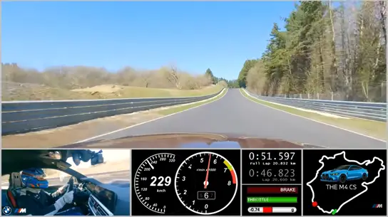 Видео: новый BMW M4 CS близок к рекорду на «Северной петле»