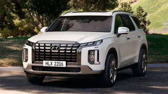 Ночной дебют нового Hyundai Palisade: редкие кадры